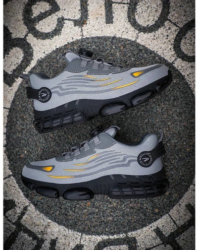 Rotating Button New Safety Shoes Men Anti - smash Anti - puncture Work Shoes Fashion Men Sport Shoes Security Protective Boots Men - Fashion Palace Royal™