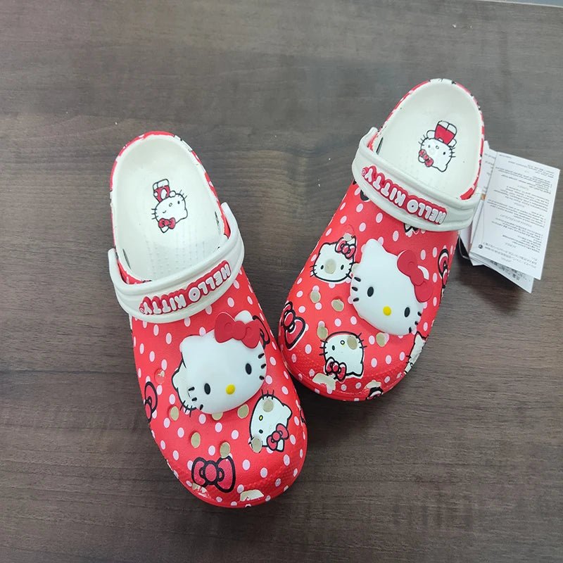 Sanrio Hello Kitty Pochacco Melody Summer Children Cartoon Children Slipper Nonslip Soft Soled Wrap Toe Sandal Holiday Gift ﻿ - Fashion Palace Royal™