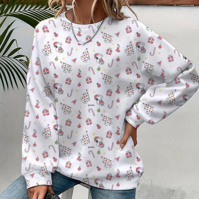 Snoopy Cartoon Anime Women's Hoodie Spring and Autumn Edition Women's Round Neck Hoodie 2024 New Casual Couple Sportswear Top - Fashion Palace Royal™