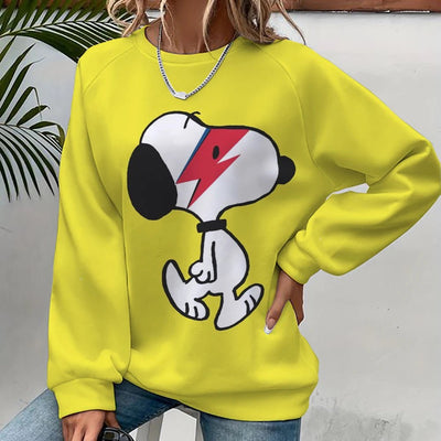 Snoopy Cartoon Anime Women's Hoodie Spring and Autumn Edition Women's Round Neck Hoodie 2024 New Casual Couple Sportswear Top - Fashion Palace Royal™