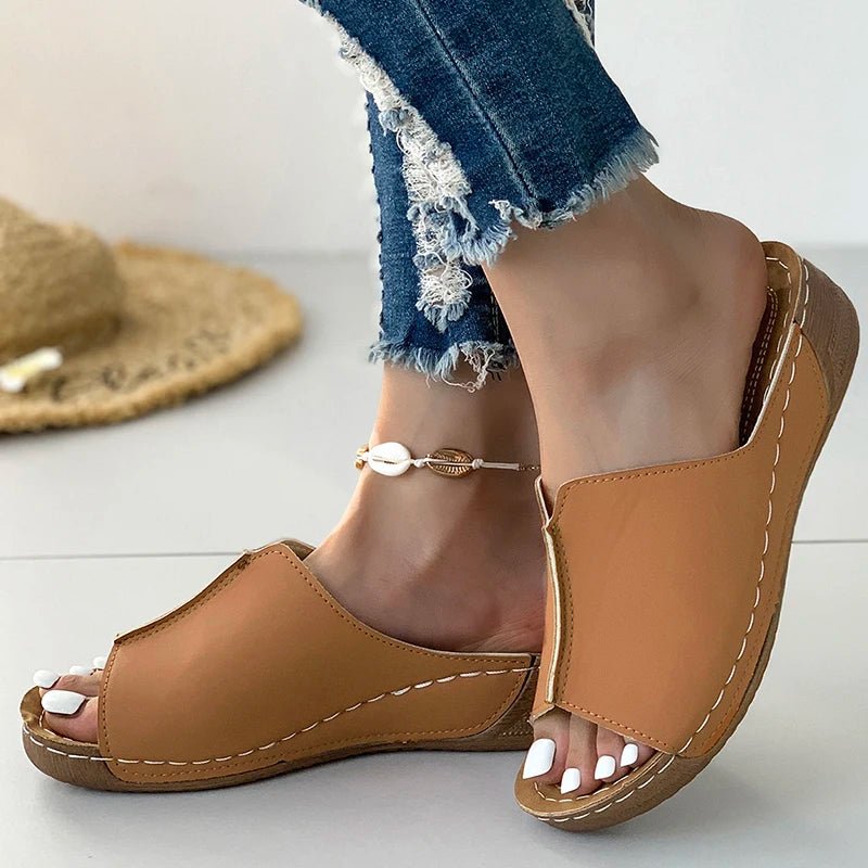 Summer Sandals Women Shoes Elegant Walking Shoes Party Ladies Shoes Wedge Sandals For Women Outdoor Footwear Female Women Sandal - Fashion Palace Royal™