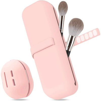 Travel Makeup Brush Holder, Silicone Cosmetic Brushes Bag, Makeup Sponge Case Portable Waterproof Makeup Tools for Women Girls - Fashion Palace Royal™