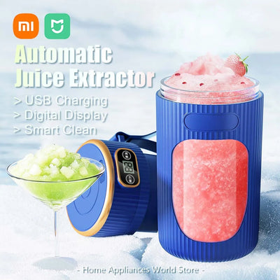 Xiaomi Electric Cordless Juicer USB Rechargeable Digital Display Safe Portable Automatic Clean Fresh Fruit Vegetable Juice Maker - Fashion Palace Royal™